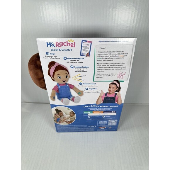 Ms. Rachel Official Speak & Sing Cuddle & Comfort Doll 16” Plush BRAND NEW - Picture 4 of 4